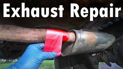 muffler repair wrap|fix exhaust leak with wrap.